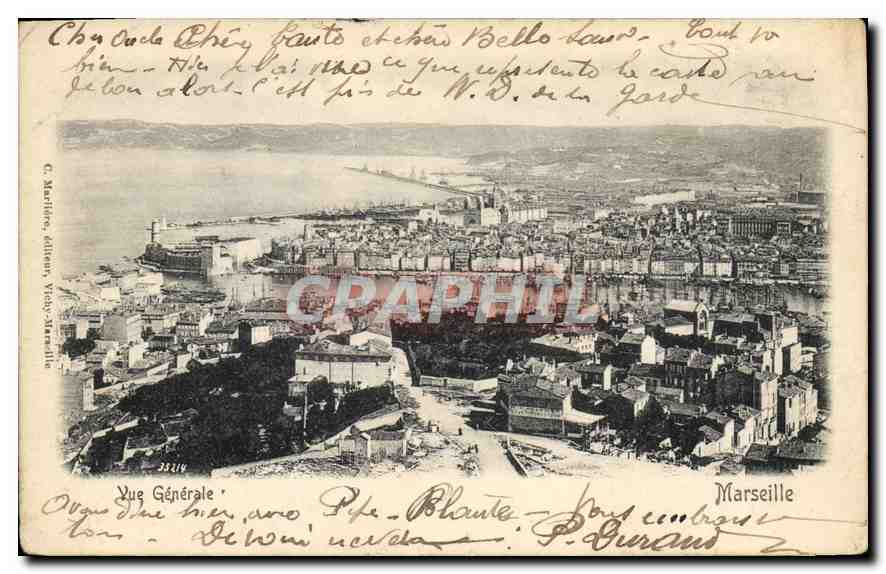 CPA Marseille Vue Generale 