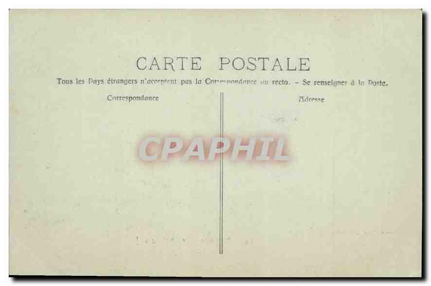 CPA Marseille Le Chateau d'If  — Rückseite
