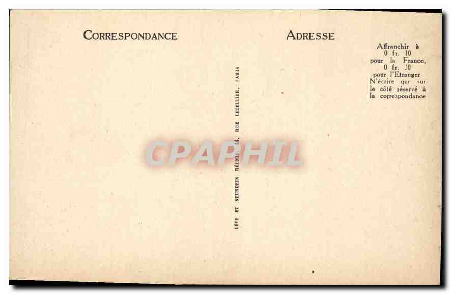 CPA Marseille La Corniche  — Verso