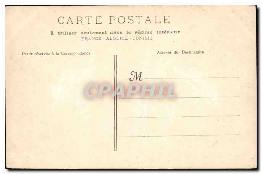 CPA Marseille Le Palais Longchamp  — Verso