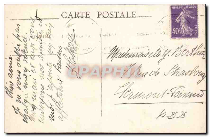 CPA Marseille Le Palais Longchamp  — Verso