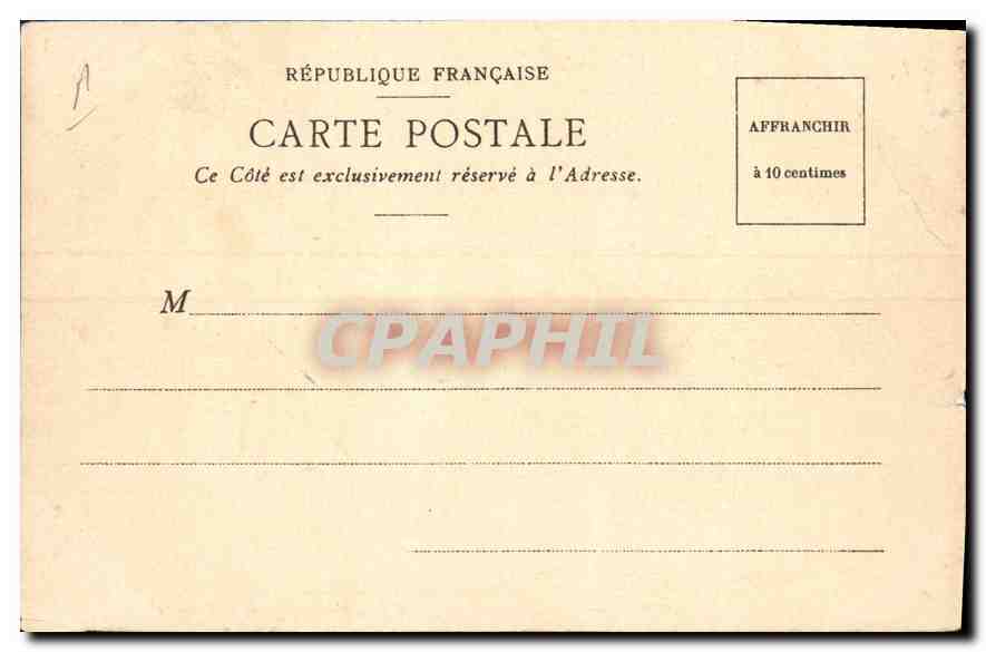 CPA Marseille Vue generale prise du Chateau d'If  — Rückseite