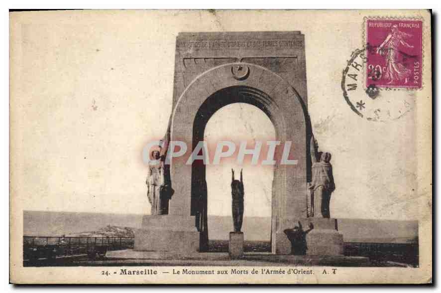 Marseille — Le Monument aux Morts de l'Armée d'Orient — A. T. n°24