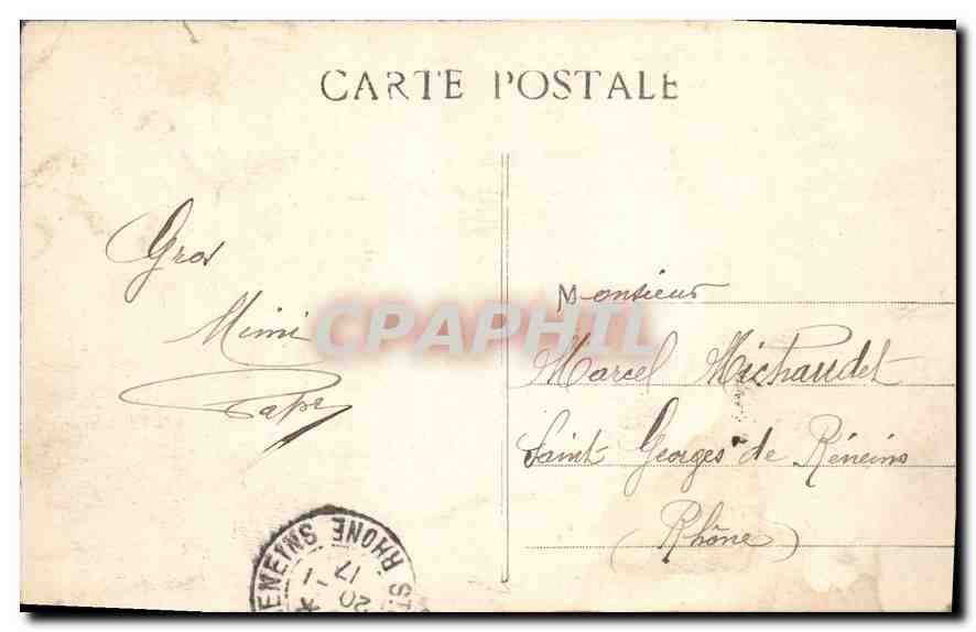 CPA Marseille Fontaine Extrangin  — Rückseite