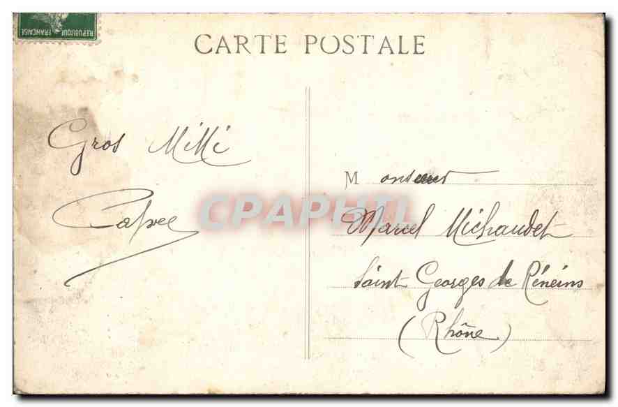 CPA Marseille Le Pont a Transbordeur  — Verso