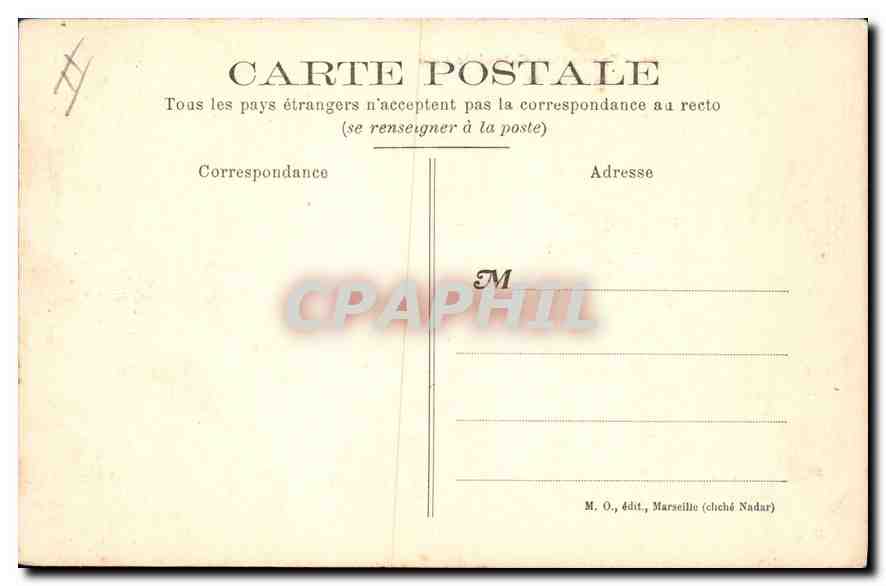 Marseille - Exposition Coloniale 1906 - Concert Tunisien — M. O., édit., Marseille (chché Nadar) n°34 — Reverso