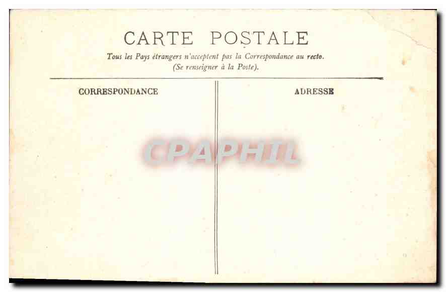 CPA Marseille La Prado  — Rückseite