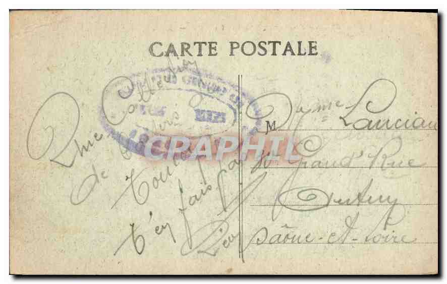 CPA Marseille Fontaine Estrangin  — Rückseite