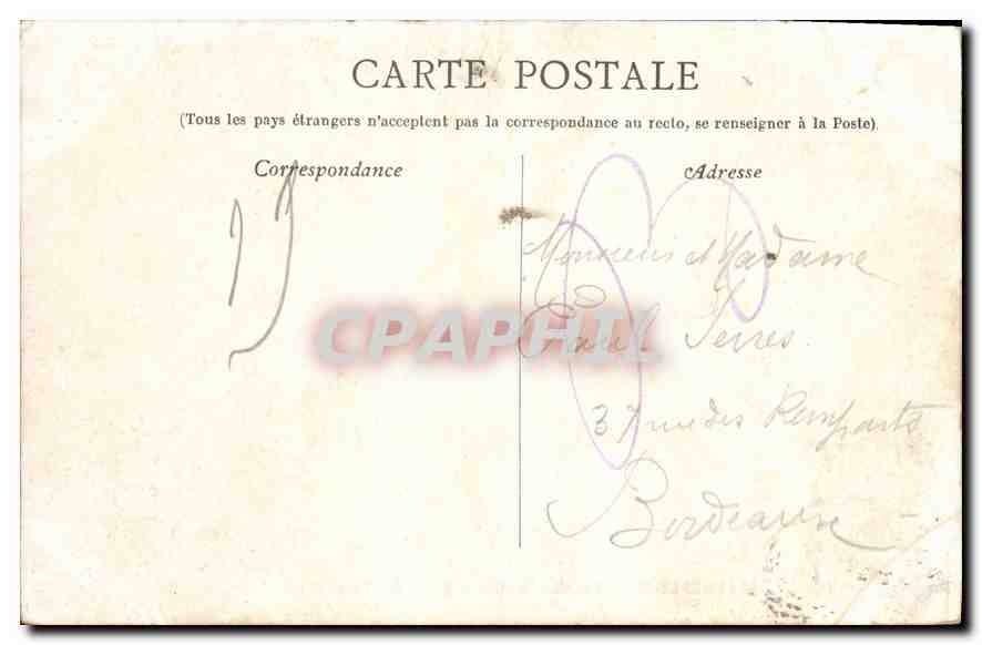 CPA Marseille Entree du Vieux Port Le Transbordeur  — Verso
