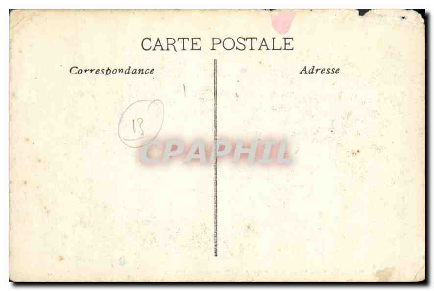 CPA Marseille La Cannebiere et le Quai de la Fraternite  — Rückseite