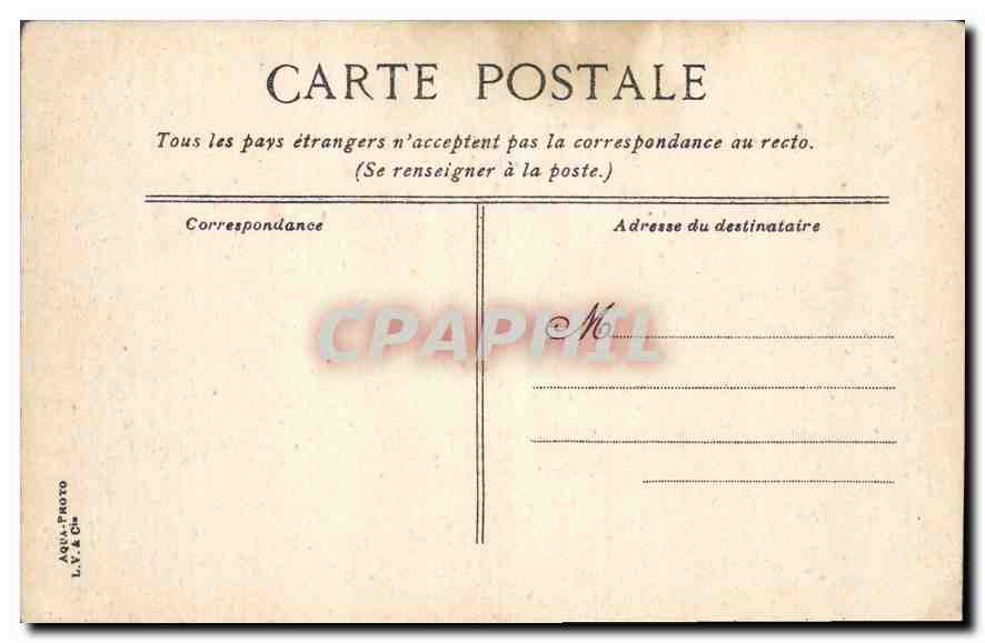 CPA Marseille les Reformes et le Monument des Mobiles  — Rückseite