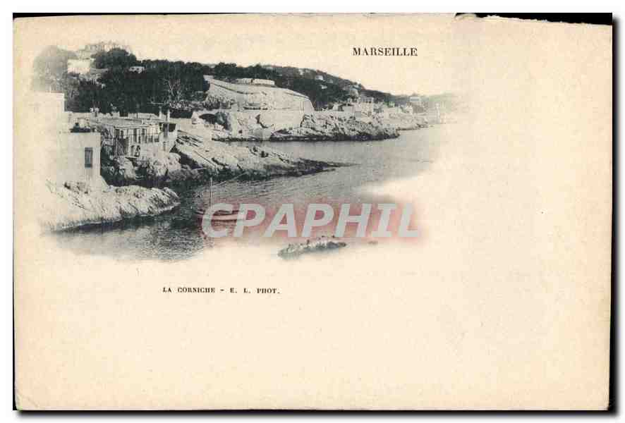 Marseille — La Corniche — E. L. Phot. - Anverso