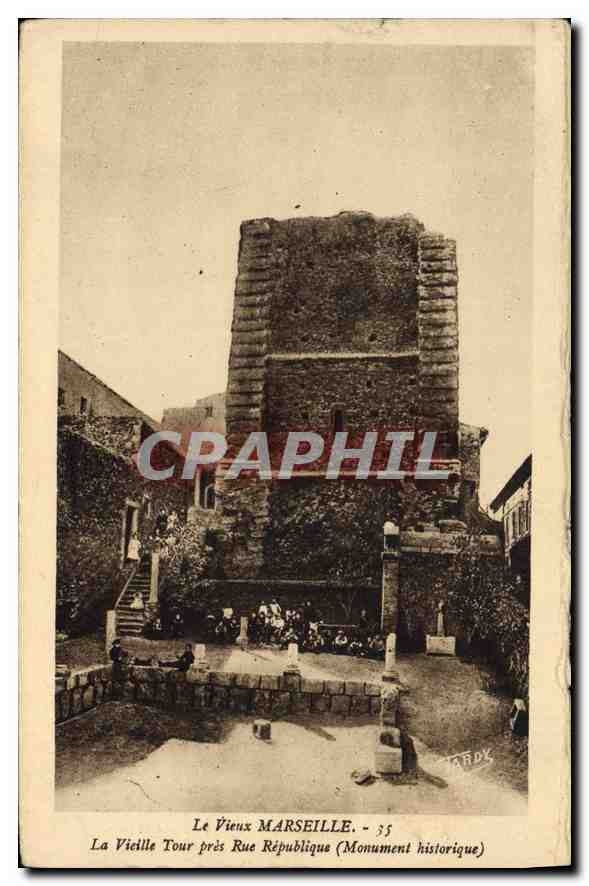 CPA Le Vieux Marseille La Vieille Tour pres rue Republique 