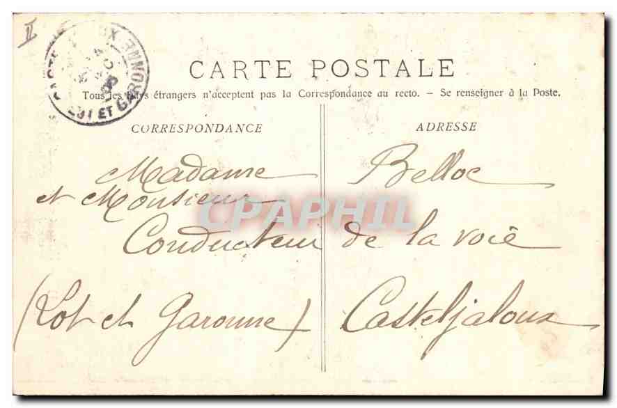 CPA Marseille N D de la Garde  — Rückseite