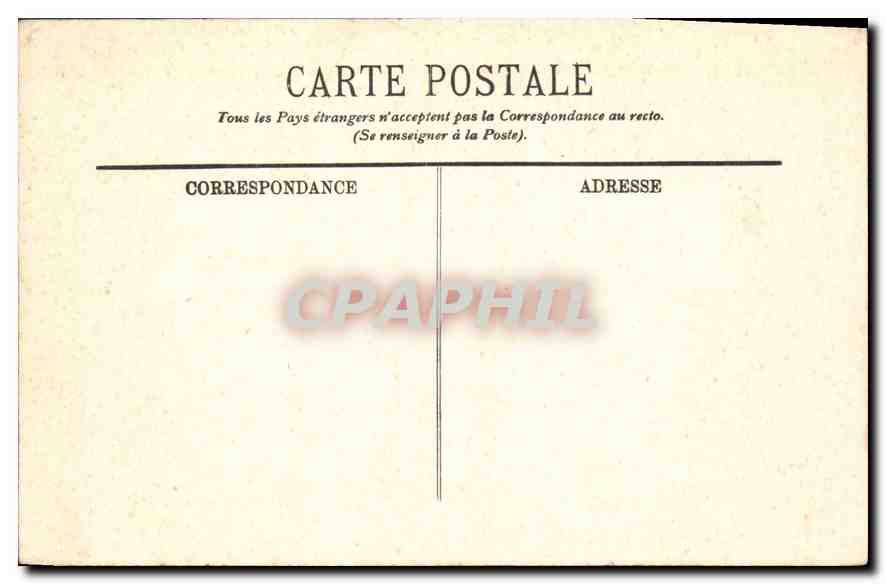 CPA Marseille le Chateau d'If  — Rückseite