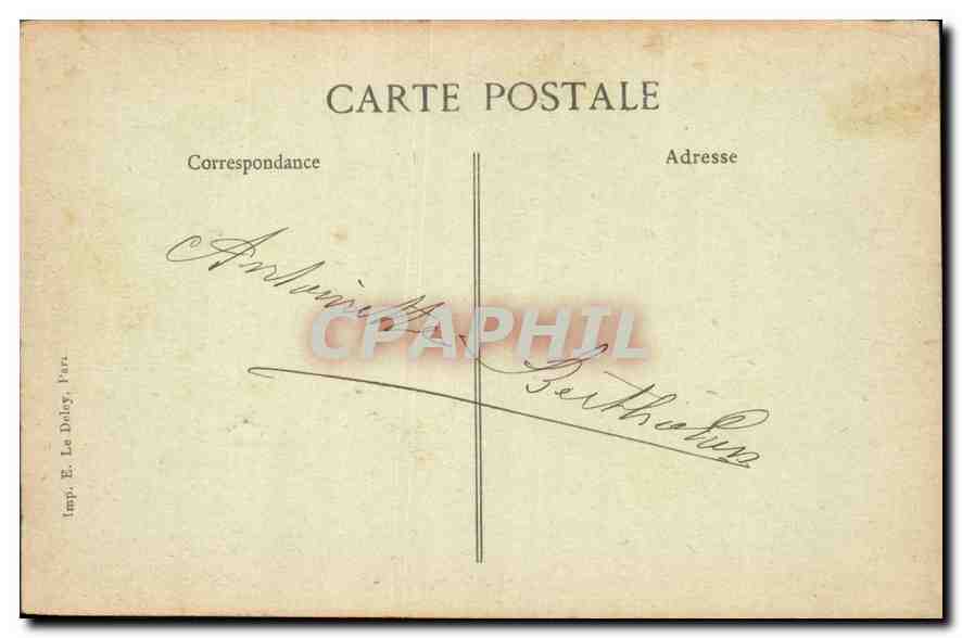CPA Marseille Vue du Chateau d'If  — Rückseite