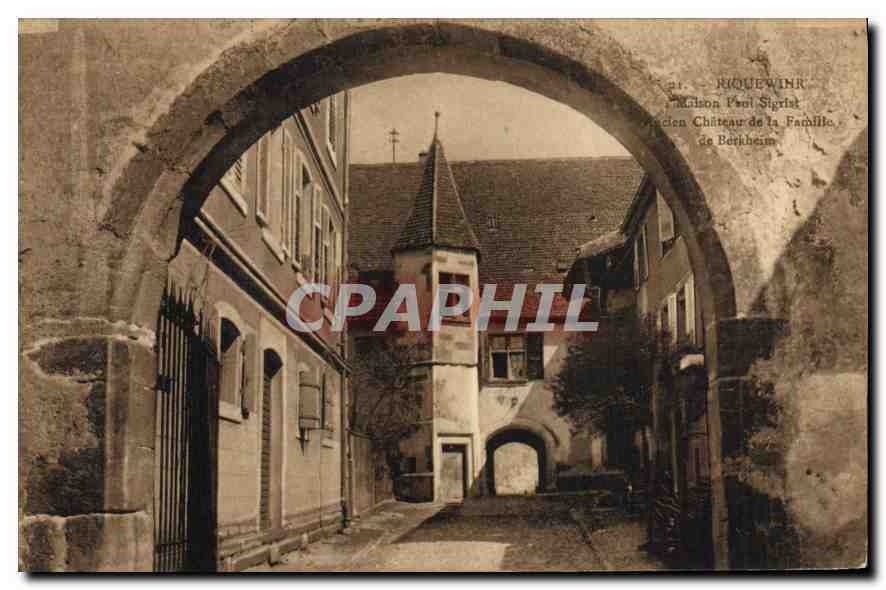 Riquewihr — Ancien Château de la Famille Sigrist — éditeur non visible