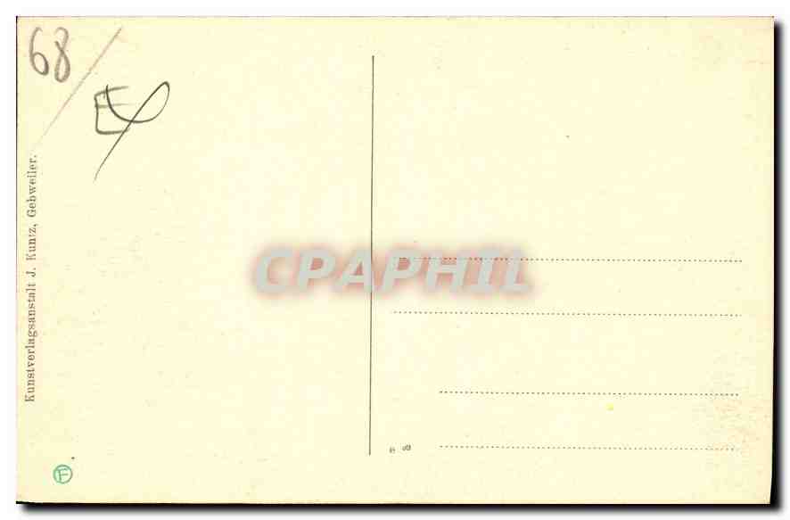 Reichenweier — Torpartie — Kunstvorlagansalt J. Kunz, Gehweiler — Rückseite