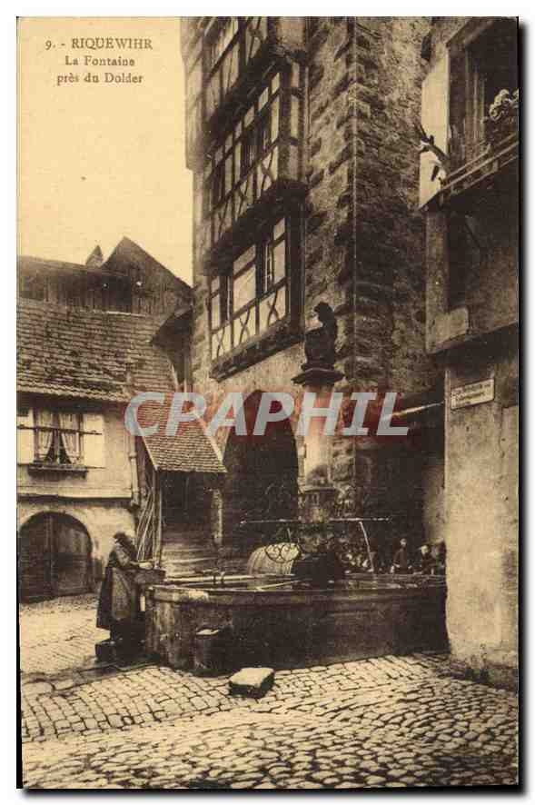 Riquewihr — La Fontaine près du Dolder — Édit. E. Berdah, Riquewihr