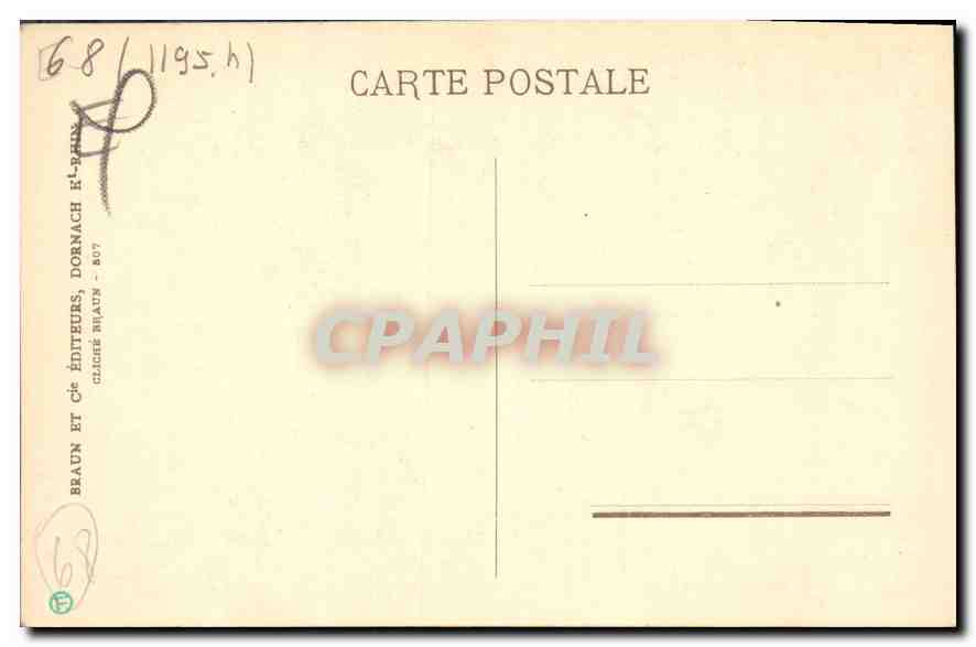 CPA Riquewihr Rue des Juifs  — Verso
