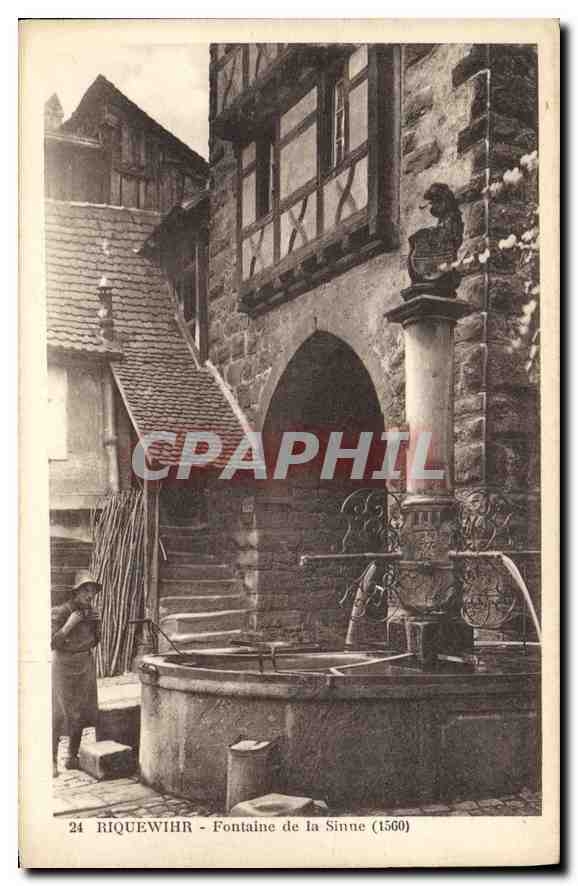 Riquewihr - Fontaine de la Sinne (1560) — Édition J. Mottet, Riquewihr, n°24