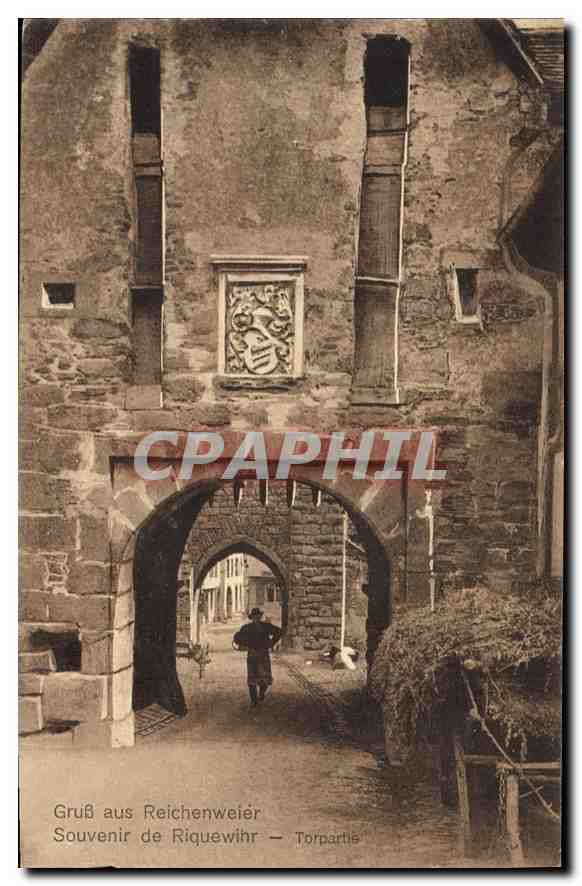 Reichenweier — Torpartie — Kunstverlagsanstalt J. Kunz, Gebweiler