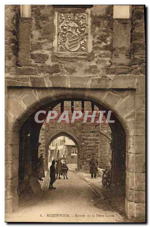 Riquewihr — Entrée de la Porte haute — éditeur Ch. Bergeret, Strasbourg