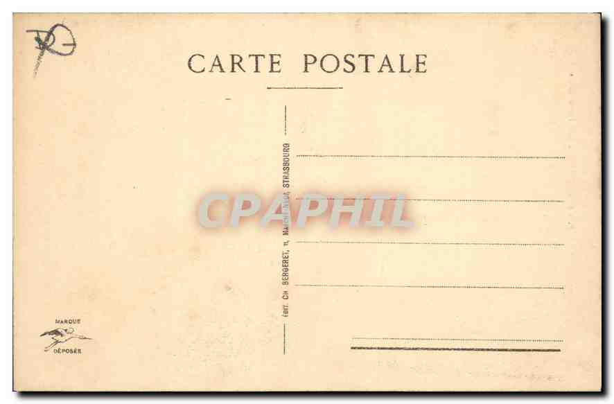 Riquewihr - La Porte haute — éditeur Ch. Bergeret, Strasbourg, n°7 — Rückseite