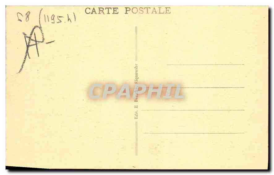 Riquewihr - La Porte haute — éditeur E. Bataille, n°7 — Verso