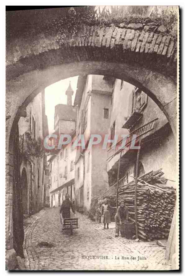 Riquewihr - Die Judenstraße — Ansicht unter einem Steinarco, Verlag unbekannt, Nr. 20