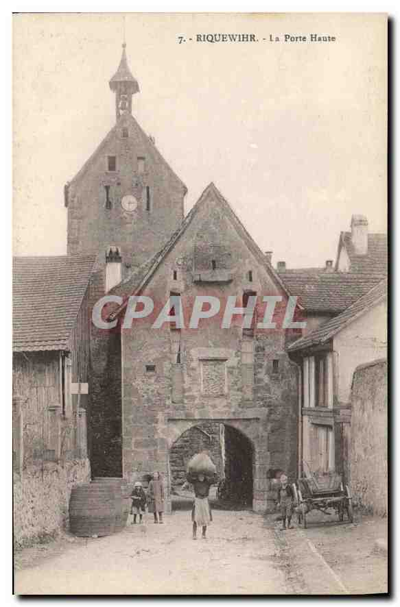 Riquewihr - Die Hohe Pforte — Verlag Bergeret, Straßburg, Nr. 7