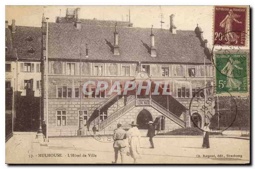 CPA Mulhouse L'Hotel de Ville 