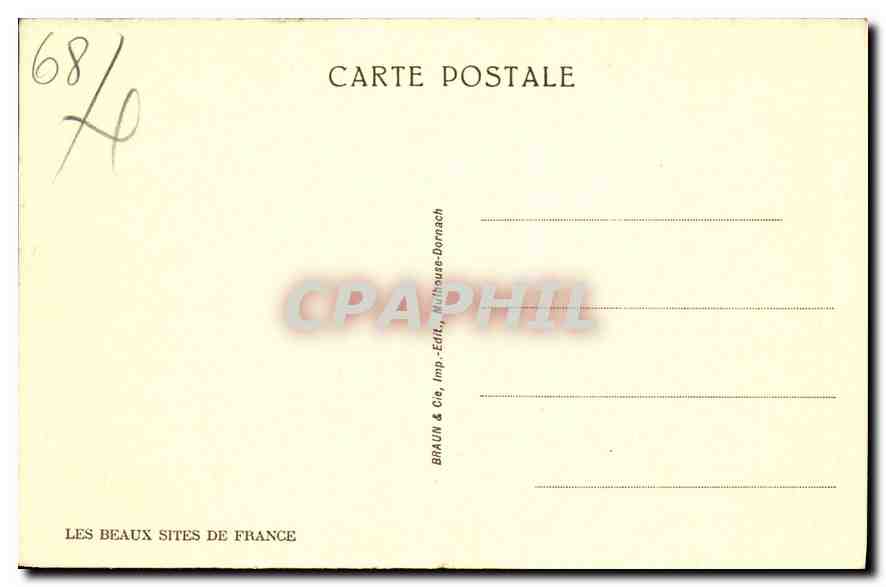 CPA Mulhouse Entree de la Rue du Sauvage  — Rückseite
