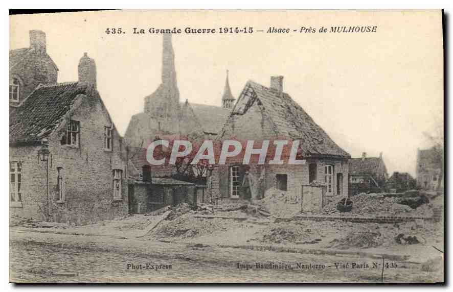 Destructions en Alsace — Près de Mulhouse — Imp. Baudinière, Nanterrre — N° 435