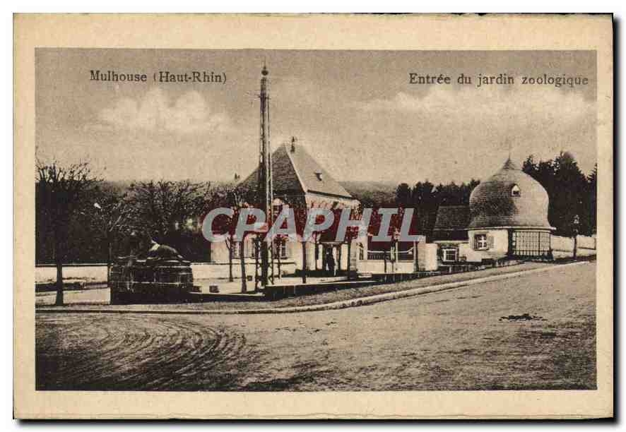 Mulhouse (Haut-Rhin) — Entrée du jardin zoologique — éditeur non identifié