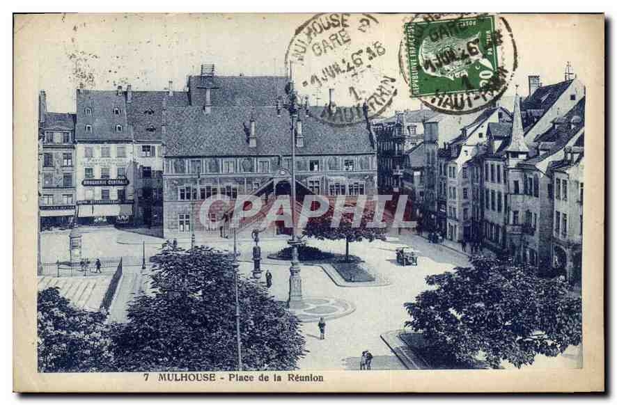 CPA Mulhouse Place de la Reunion 