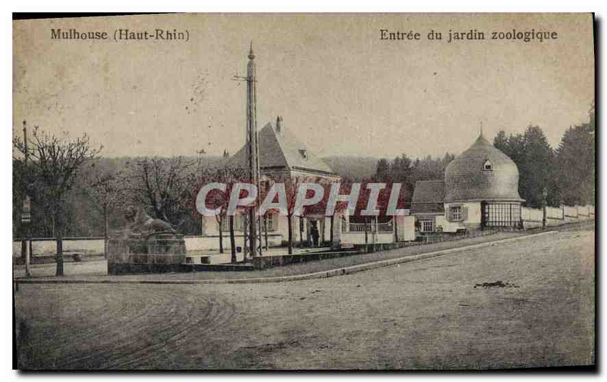 Mulhouse (Haut-Rhin) — Entrée du jardin zoologique — éditeur non visible