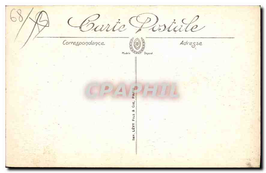 CPA Mulhouse Caserne Barbanegre Militaria — Rückseite