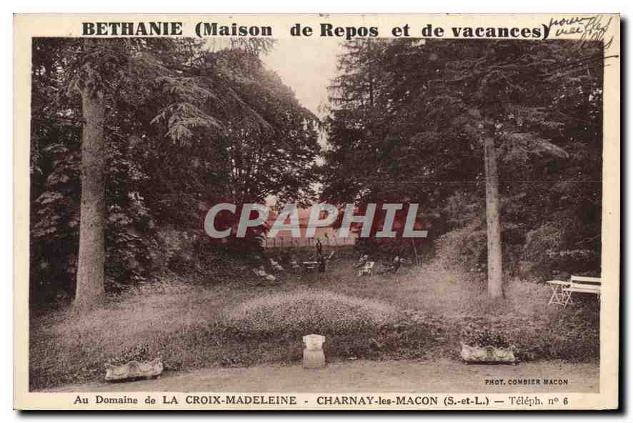 CPA Au Domaine de la Croix Madeleine Charnay les Macon S et L Bethanie Maison de repos et de vacance