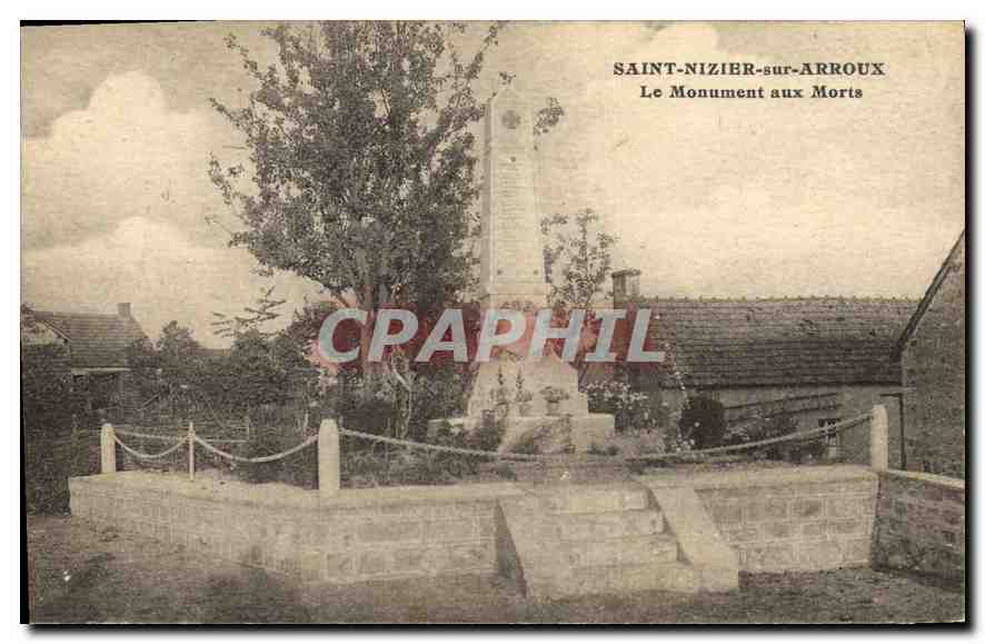 CPA Saint Nizier sur Arroux Le Monument aux Morts Militaria