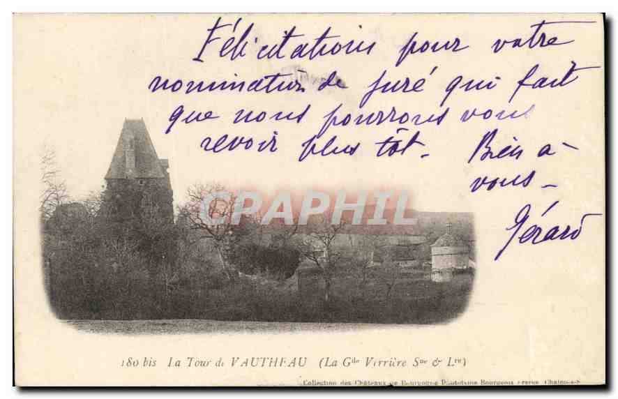 La Tour de VAUTHEAU — (La Gde Vitrerie Soc & Lrv) — Collection des Châteaux de Bourgogne
