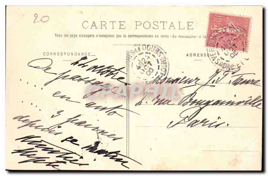 CPA Verdun sur le Doubs Les Bords du Doubs  — Verso