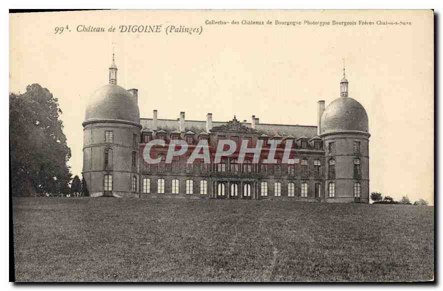 Château de DIGOINE (Palinges) — Collection des Châteaux de Bourgogne, Phototype Bourgeois Frères Chalon-sur-Saône, n° 994