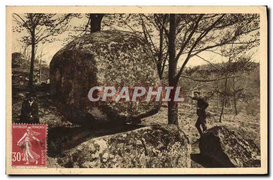 La pierre qui coule — En Morvan-Uchon — Héliogravure d'Art P. Conquegnot et C. Pruchot