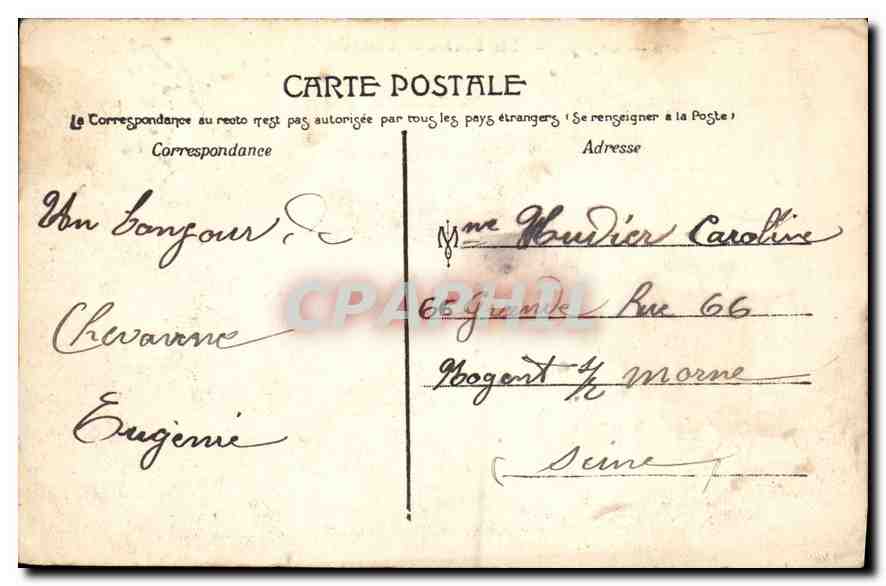 Les Roches de Carnaval — UCHON — J.C. AUTUN — Verso