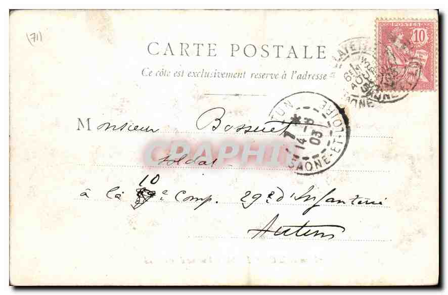 Environ de la CLAYETTE - Viaduc de Gothard — A.F. CHALON-SAÔNE — Rückseite