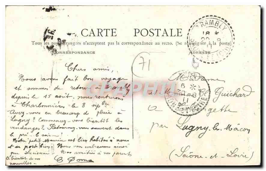 Trambly — Vue Générale — Éditeur inconnu, n° de série non visible — Rückseite