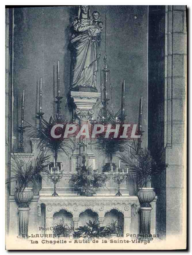Saint-Laurent-en-Plaine - La Chapelle - Autel de la Sainte-Vierge