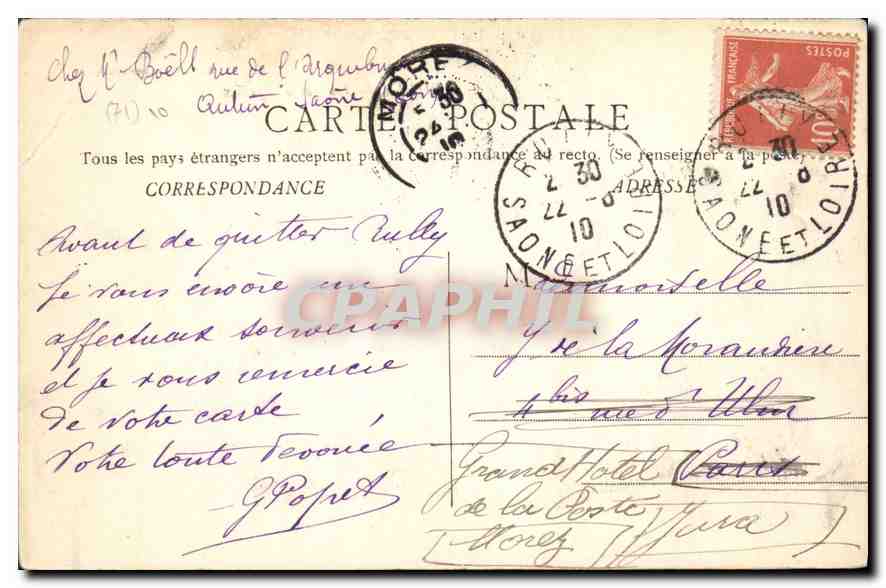CPA Rully Gorges d'Agneux  — Verso