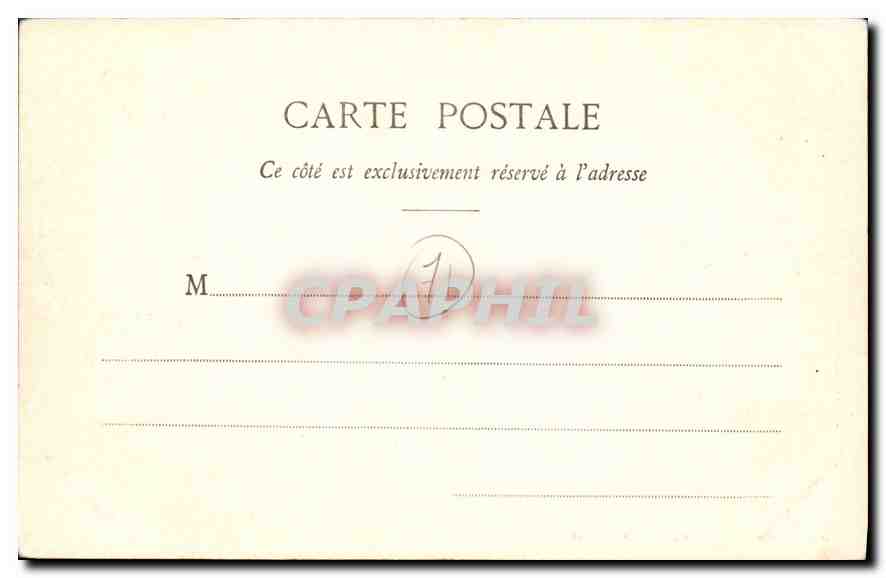 CPA Blanzy Chateau du Plessis — Verso